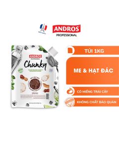 Mứt Trái Cây Pha Chế Me & Hạt Đác - Có miếng trái cây thật - ANDROS CHUNKY - 1kg