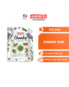 Mứt Trái Cây Pha Chế Kiwi - Có miếng trái cây thật - ANDROS CHUNKY - 1kg