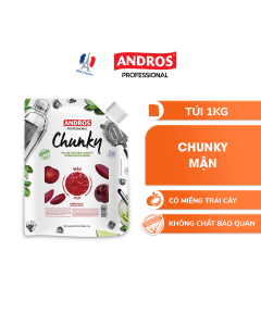 Mứt Trái Cây Pha Chế Mận - Có miếng trái cây thật - ANDROS CHUNKY - 1kg