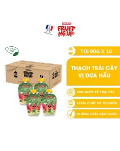 Combo 10 Túi Thạch Dưa Hấu - 90% Nước Ép Trái Cây Thật - ANDROS FRUIT ME UP- 90gx10