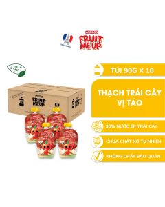 Combo 10 Túi Thạch Táo - 90% Nước Ép Trái Cây Thật - ANDROS FRUIT ME UP- 90gx10