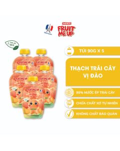 Combo 5 Túi Thạch Đào - 90% Nước Ép Trái Cây Thật - ANDROS FRUIT ME UP- 90gx5