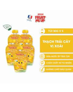 Combo 5 Túi Thạch Xoài - 90% Nước Ép Trái Cây Thật - ANDROS FRUIT ME UP - 90gx5