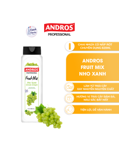 Xốt Nho Xanh Pha Chế - Làm từ trái cây thật - ANDROS Fruit Mix - Nguyên liệu pha chế - 820ml