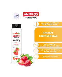 Xốt Dâu Pha Chế - Làm từ trái cây thật -  ANDROS Fruit Mix - Nguyên liệu pha chế - 820ml