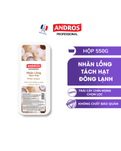 Nhãn Lồng Tách Hạt Đông Lạnh - Không chất bảo quản - Trái cây đông lạnh ANDROS IQF - 550g - [Chỉ giao HCM & Hà Nội]