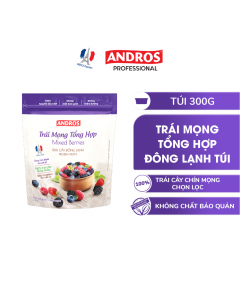 Trái Mọng Hỗn Hợp Đông Lạnh - Không chất bảo quản - Trái cây đông lạnh ANDROS IQF - 300g - [Chỉ giao HCM & Hà Nội]