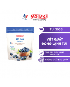 Việt Quất Đông Lạnh - Không chất bảo quản - Trái cây đông lạnh ANDROS IQF - 300g - [Chỉ giao HCM & Hà Nội]