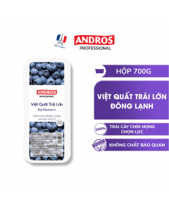 Việt Quất Trái Lớn Đông Lạnh - Không chất bảo quản - Trái cây đông lạnh ANDROS IQF - 700g - [Chỉ giao HCM & Hà Nội]